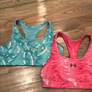 Nike and Under Armour sports bras